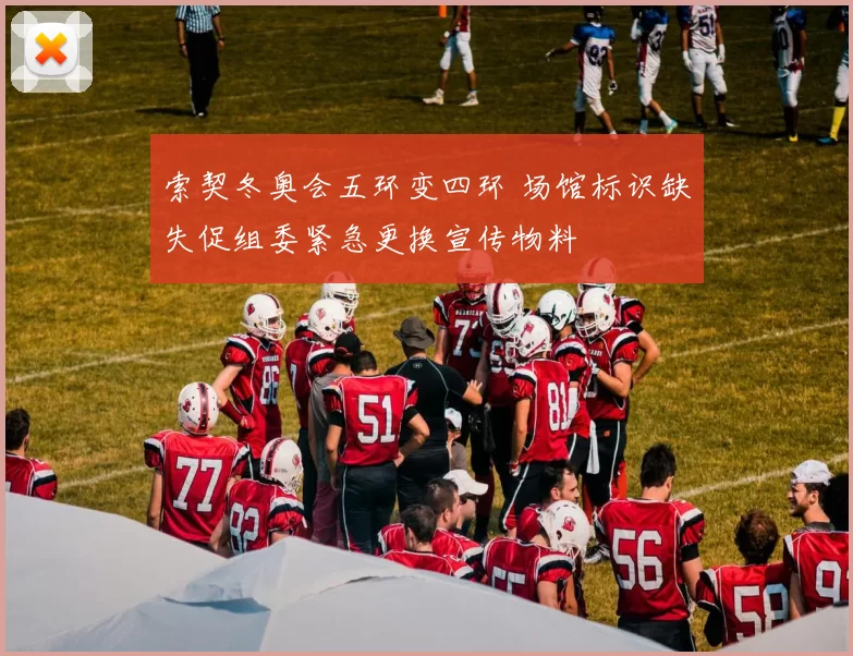 索契冬奥会五环变四环 场馆标识缺失促组委紧急更换宣传物料