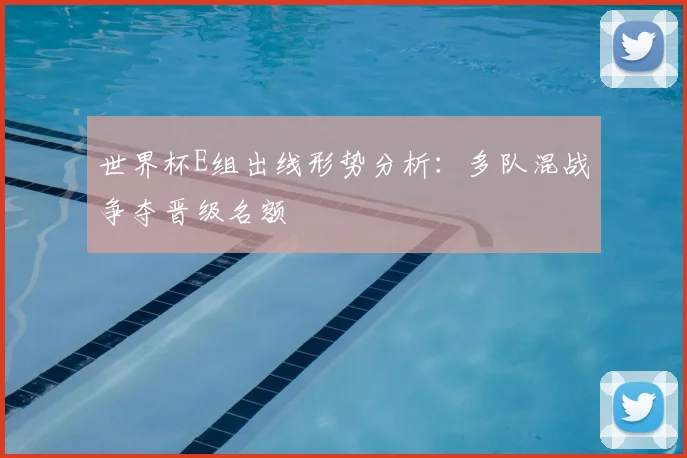 世界杯E组出线形势分析:多队混战争夺晋级名额